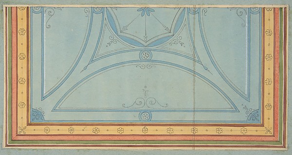 Design for the painted decoration of a ceiling