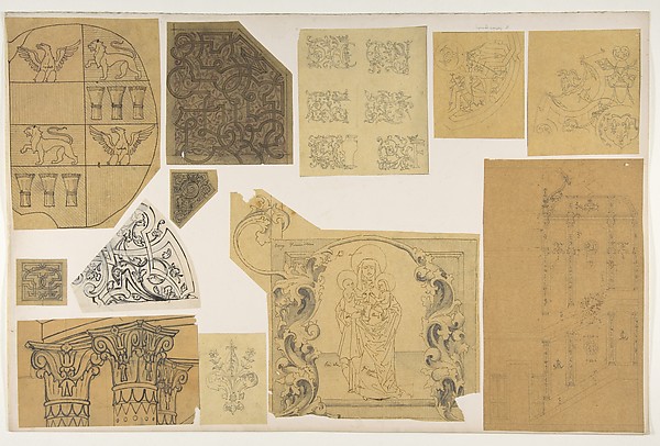 Twelve ornamental designs for the decoration of interiors