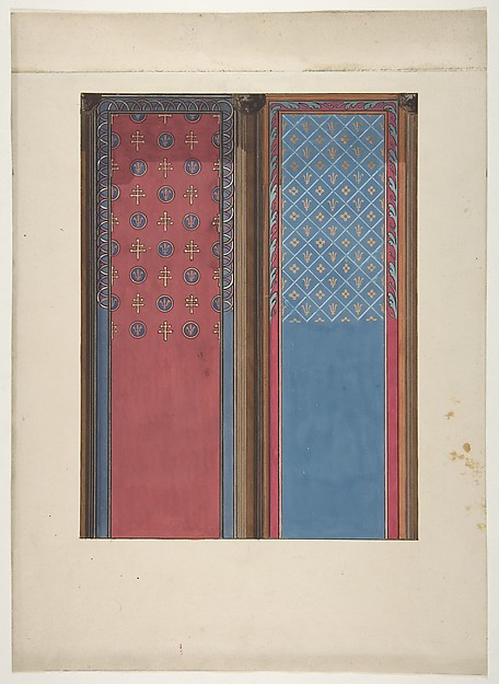 Design for the painted decoration of panels