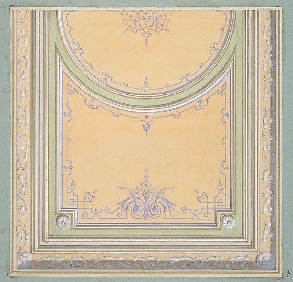 Design for the painted decoration of a ceiling