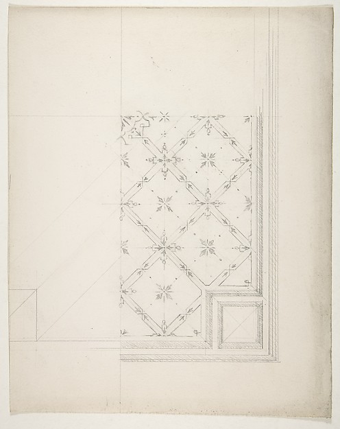 Partial design for the decoration of a ceiling