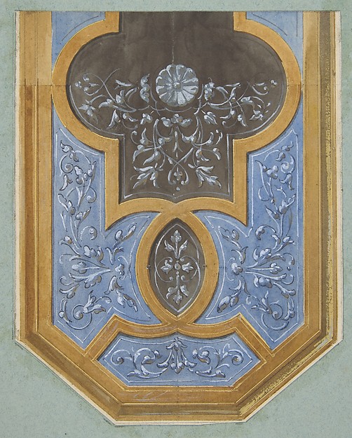 Design for the decoration of a ceiling with rinceaux