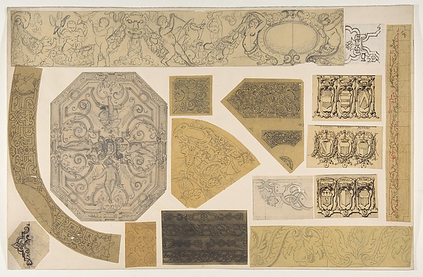 Sixteen designs for the painted decoration of interiors