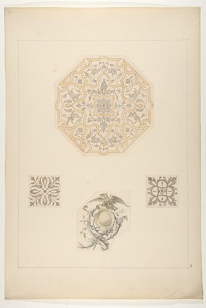 Four designs for decorative motifs