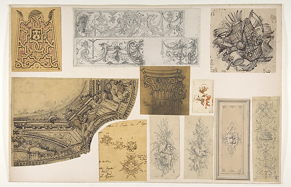 Eleven designs for the painted decoration of interiors