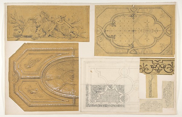 Eight designs for the painted decoration of interiors