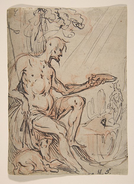 Saint John the Baptist in a Landscape by Hans Stutte