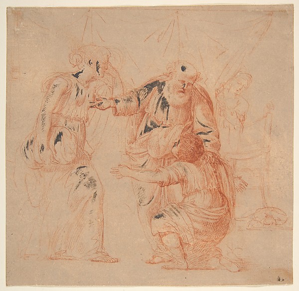 Abraham Dismissing Hagar by Andrea Sacchi