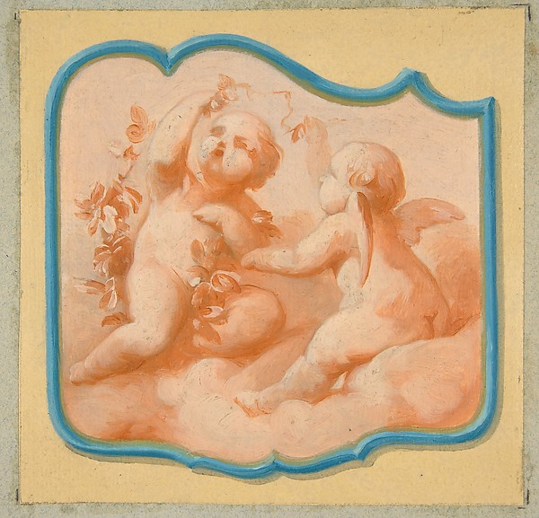 Two putti on clouds by Jules-Edmond-Charles Lachaise, The Metropolitan Museum of Art