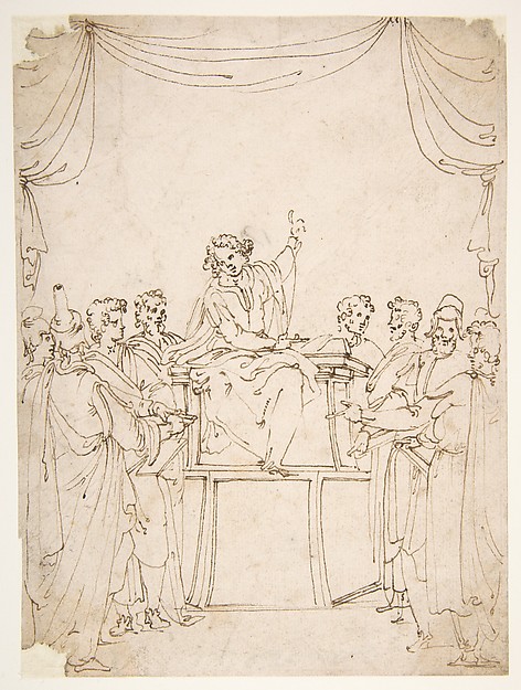 Jesus Disputing with the Doctors in the Temple (Luke 2:46-47) by Ercole Setti