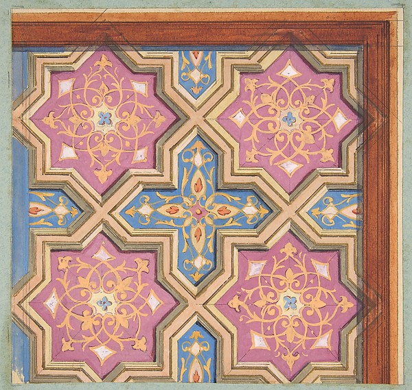 Partial design for the decoration of a ceiling