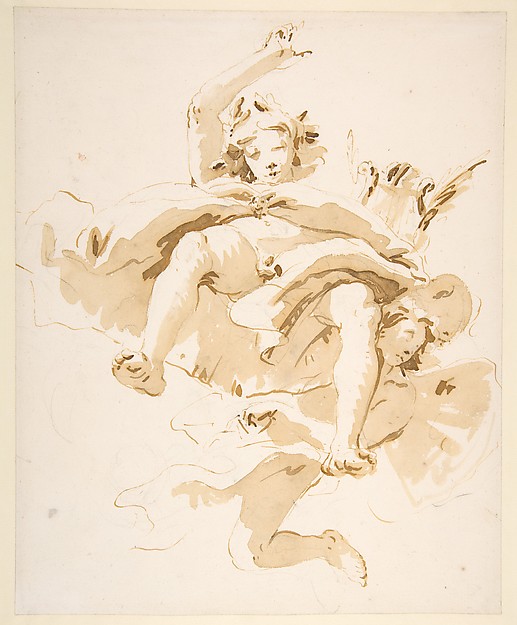 Apollo Supported by a Winged Genius
