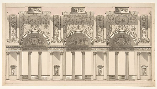 Section of a "Galerie dans le palais d'un souverain"