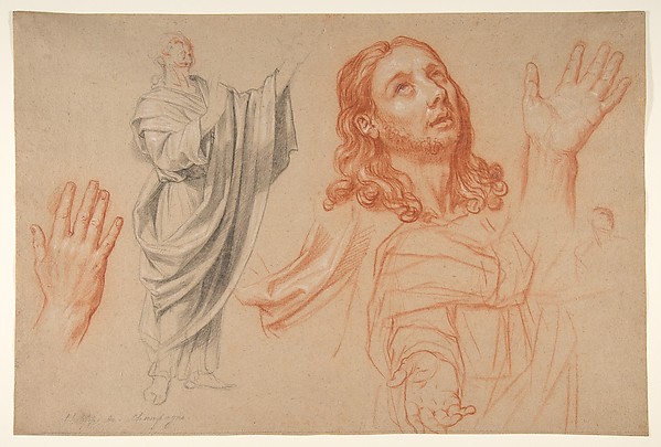 Studies for "The Conversion of the Jailer before Saint Paul and Silas" by Nicolas de Plattemontagne