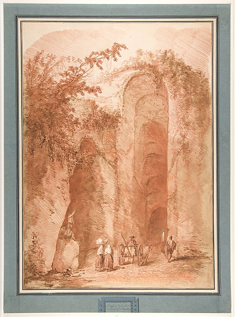 Hubert Robert, Entrance to the Grotto of Posillipo
