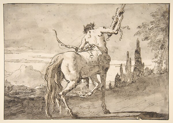Centaur Holding Up a Quiver