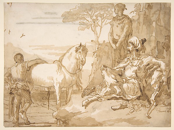 An Oriental Chieftain Resting