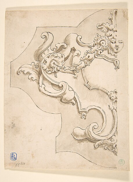Design for Half Cartouche with Mask