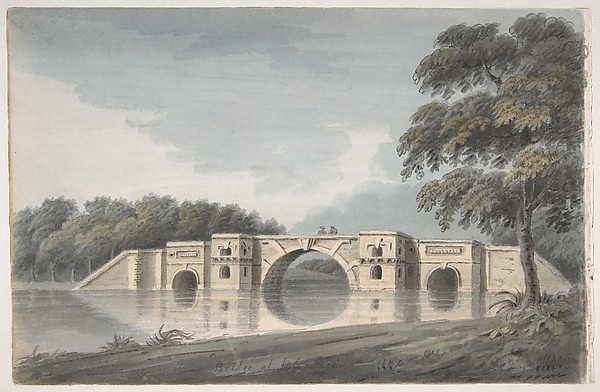 Bridge at Blenheim Palace (recto); York Cathedral (verso)