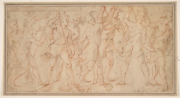 Procession of figures