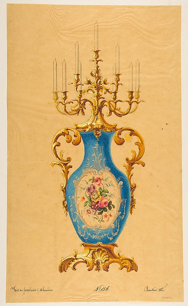 Design for a Porcelain Candelabra