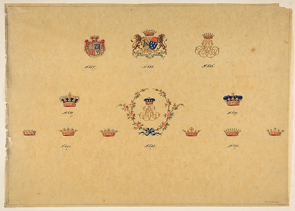 Sheet of Monogram Designs