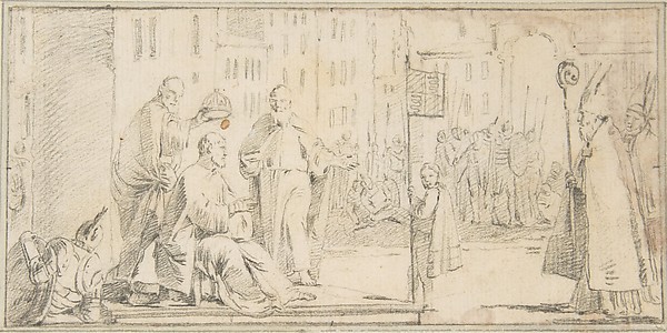 Illustration for a Book:  Coronation of an Emperor (?)