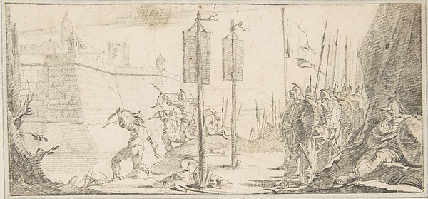 Illustration for a Book:  Siege of a City