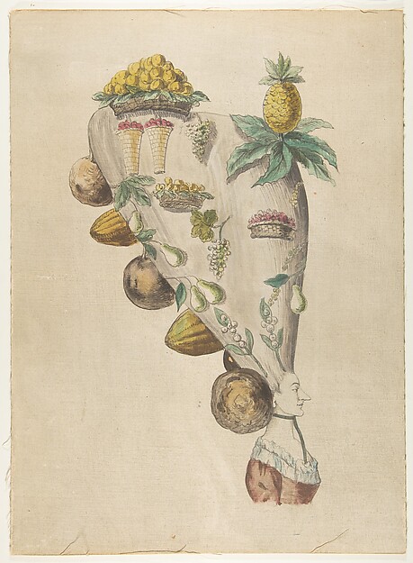 Fantastic Hairdresses with Fruit and Vegetable Motifs