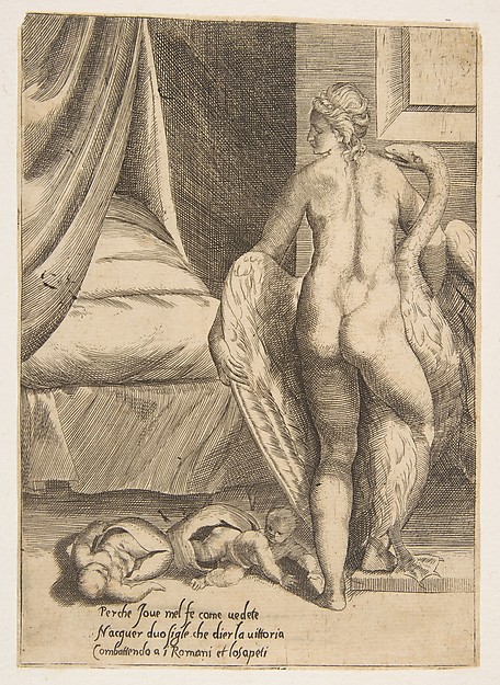 Leda and the Swan, from 'The Loves of the Gods'