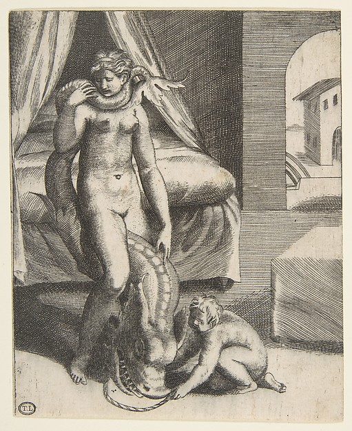 Neptune and Melanthe, from "The Loves of the Gods" (Amorosi diletti degli dei)