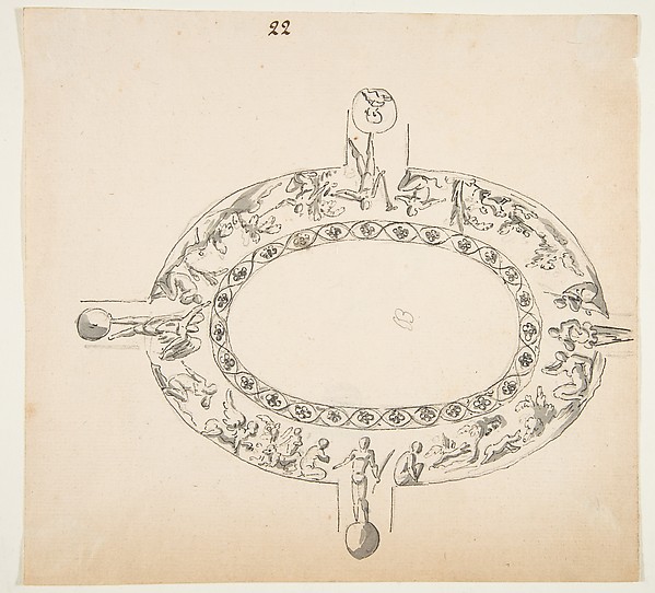 Drawing After an Architectural Fragment by Anonymous, French, 19th century, The Metropolitan Museum of Art