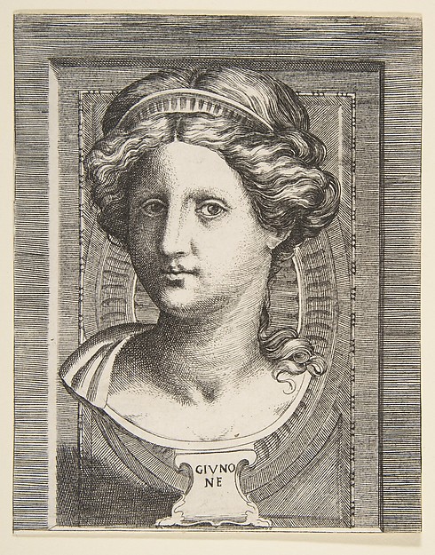 Sculpted head of Juno
