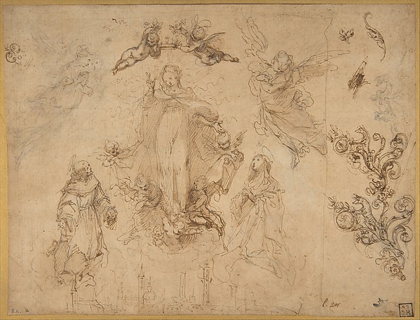 The Virgin Protectress of the City of Siena by Francesco Vanni