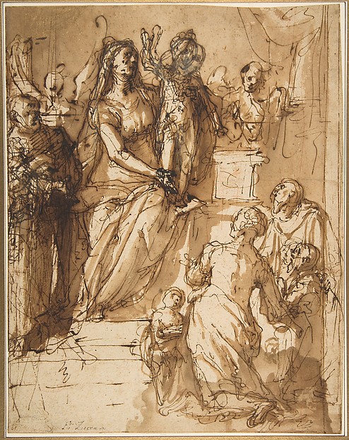 The Virgin and Child with Saint Joseph, Attendant Angels, and a Group of Supplicants by Federico Zuccaro (Zuccari)