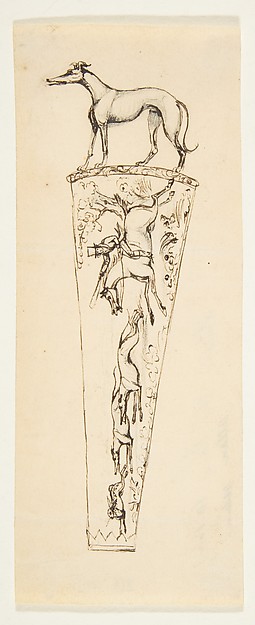 Design for a Vessel with Hunting Scenes