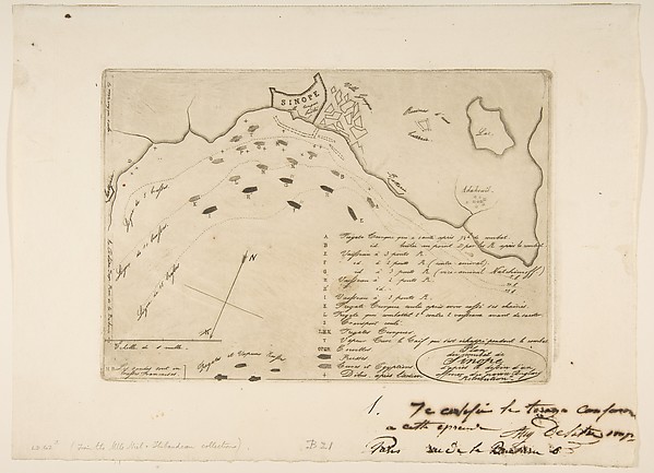 Plan du Combat de Sinope (Plan of the Battle of Sinope)