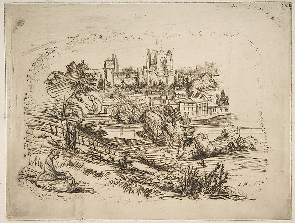 Ruines du Château de Pierrefonds (Ruins of the Château de Pierrefonds, after Viollet-le-Duc)