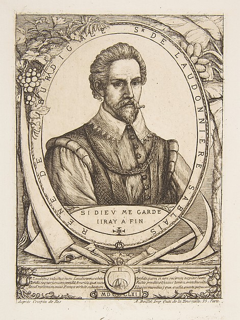 The Colonist René de Laudonnière Sablais, after van de Passe