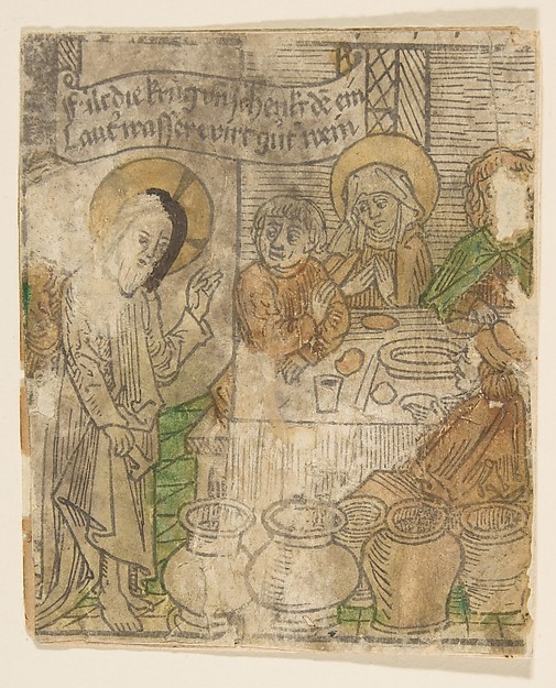 Christ at the Marriage of Cana by Anonymous, German, 15th century