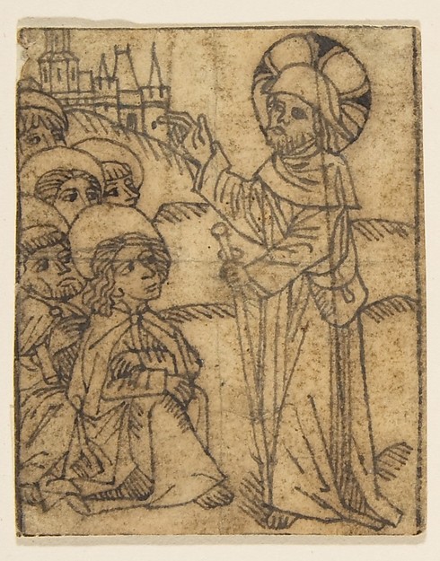 Christ Taking Leave of His Disciples by Anonymous, 15th century