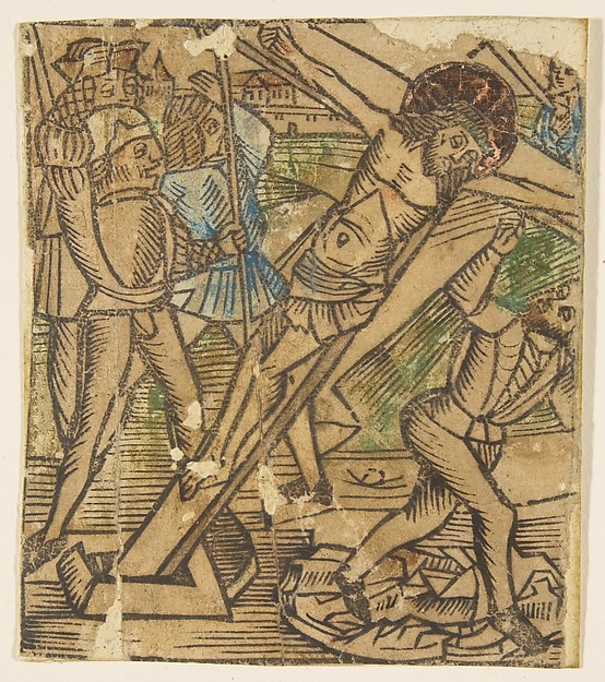 One of the Seven Falls of Christ by Anonymous, German, 15th century