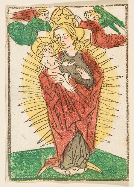 Madonna in Glory Crowned by Angels by Anonymous, German, 15th century