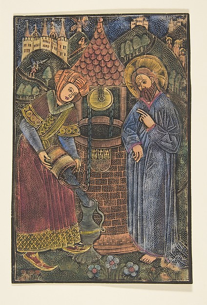 Christ and the Woman of Samaria by Master with the Cologne Arms