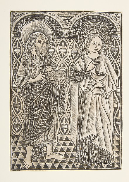 Saint John the Baptist and Saint John the Evangelist by Master with the Cologne Arms