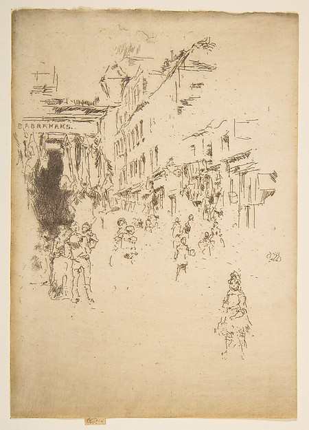 Cutler Street, Houndsditch by James McNeill Whistler