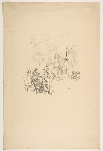 Conversations under the Statue, Luxembourg Gardens