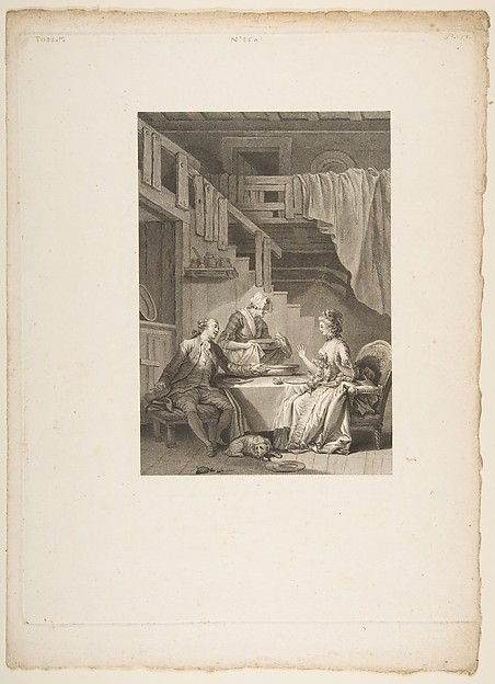 Le Faucon, La Coupe Enchantee, from "Contes et nouvelles en vers par Jean de La Fontaine.  A Paris, de l'imprimerie de  P. Didot, l'an III de la République, 1795"