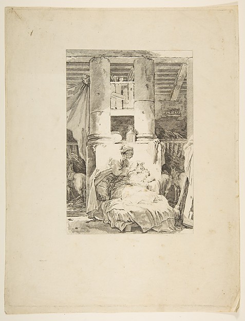 Le Muletier, from "Contes et nouvelles en vers par Jean de La Fontaine.  A Paris, de l'imprimerie de  P. Didot, l'an III de la République, 1795"