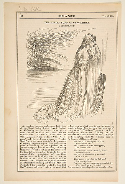 The Relief Fund in Lancashire (from "Once a Week," July 26, 1862)